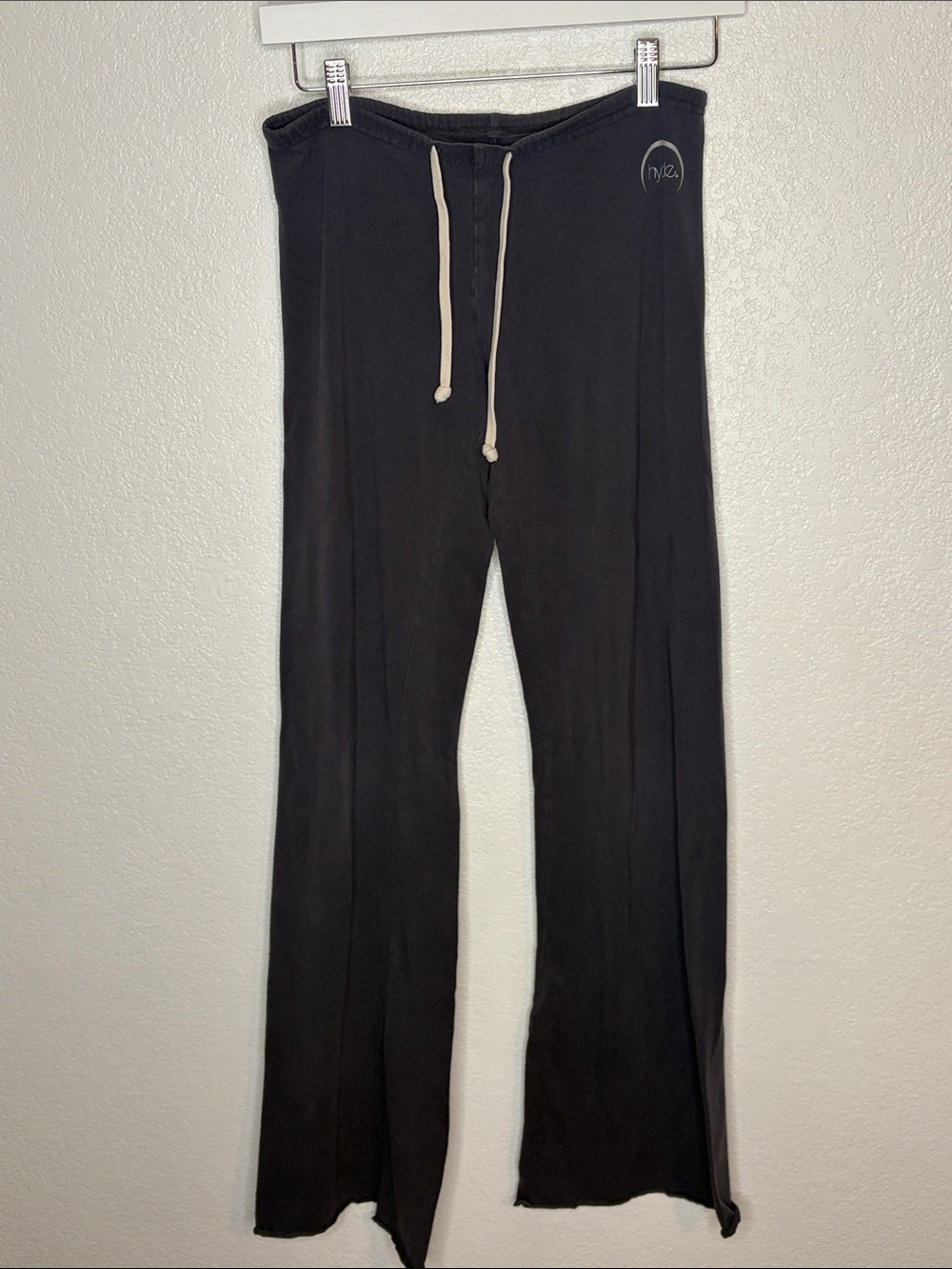 Hyde Dusty Purple Organic Cotton Flare Activewear Yoga Pants Size Small